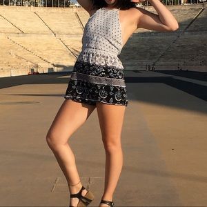 Beautiful blue halter romper